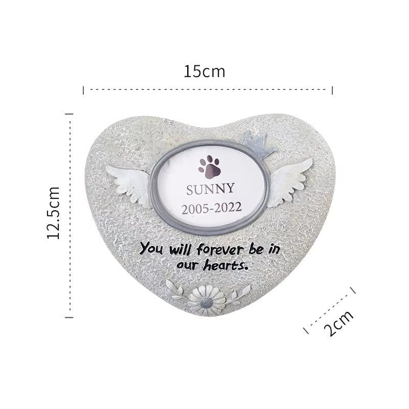 Pet Dog Tombstone Creative Resin Simulation Memorial Stone