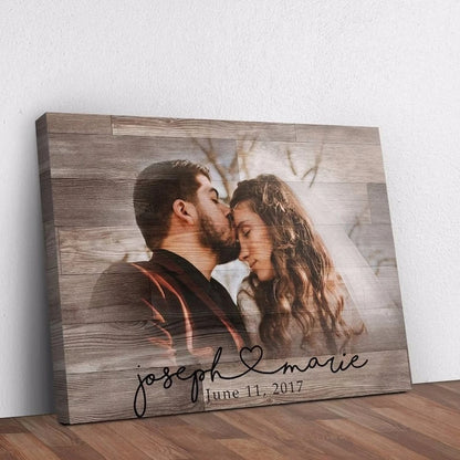 Personalized Wood Photo Frame Custom Photo Printed on Wood