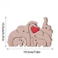 Elephant Home Custom Name Puzzle Ornament DIY Wooden Elephant Puzzle