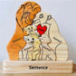 Art Wooden Family Puzzle Personalized Name Puzzle Wooden Lion Puzzle