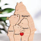 Wooden Bear Home Art Puzzle Personalized Custom Birthday Gift Art Puzzle