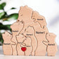 Wooden Bear Home Art Puzzle Personalized Custom Birthday Gift Art Puzzle