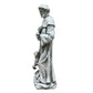 St. Francis Garden Statue with Bird and Lamb, Resin Religious Outdoor Decor