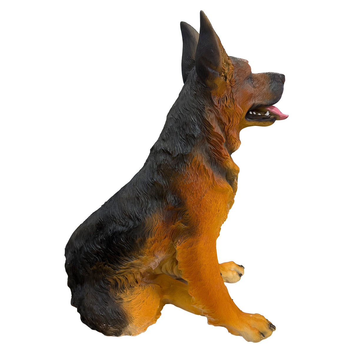 Lifelike German Shepherd Resin Statue, Outdoor Garden Yard Decor, Gift for Dog Lovers