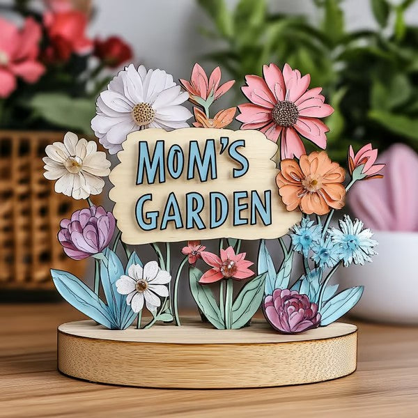 'Love Grows Here' Wooden Keepsake, Hand-Painted Mother’s Day Gift from the Heart
