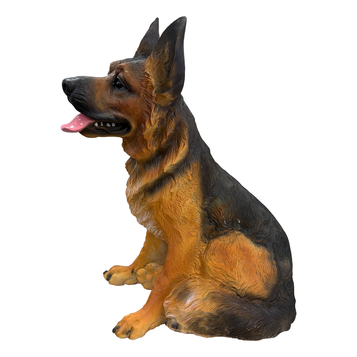 Lifelike German Shepherd Resin Statue, Outdoor Garden Yard Decor, Gift for Dog Lovers