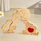 Art Wooden Dog Puzzle Personalized Name Custom Free Laser Engraving Home Gifts