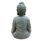 Seated Meditating Buddha Statue with Lotus Tealight Holder, Antique Stone Resin Zen Garden Decor, Meditation Indoor Outdoor Ornament