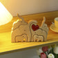 Elephant Home Custom Name Puzzle Ornament DIY Wooden Elephant Puzzle