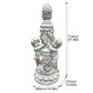 Double Cherub Pillar Garden Statue, Antique Stone Resin European Classical Ornament, Two Putti Floral Pillar Lawn Decor