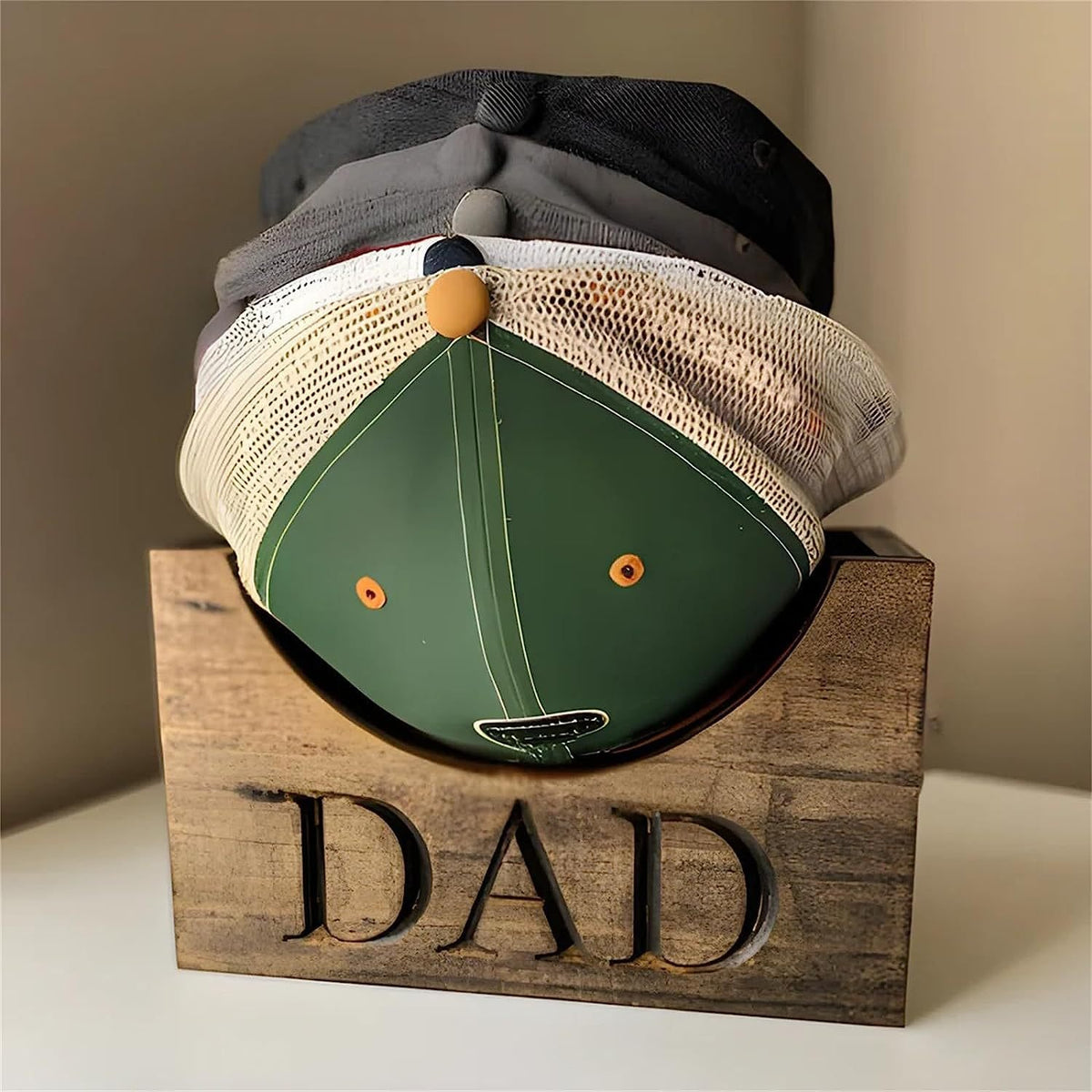 Father's Day Gift-Wooden Hat Holder Display Stand