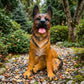 Lifelike German Shepherd Resin Statue, Outdoor Garden Yard Decor, Gift for Dog Lovers