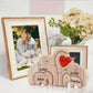 Elephant Home Custom Name Puzzle Ornament DIY Wooden Elephant Puzzle
