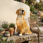 Lifelike Golden Retriever Resin Statue, Dog Garden Patio Decor, Gift For Dog Lovers