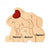 Elephant Family Wooden Art Puzzle DIY Cute Family Member Elephant Puzzle