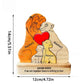 Art Wooden Family Puzzle Personalized Name Puzzle Wooden Lion Puzzle