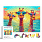 Three Leisurely Giraffes Wooden Puzzle