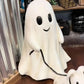 Ghost Walking Dog Statue Cute Halloween Dog Statue