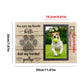 Pet Memorial Photo Frame Wood Pet Keepsake With Pet Urns Bottle For Dogs