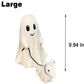 Ghost Walking Dog Statue Cute Halloween Dog Statue