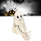 Ghost Walking Dog Statue Cute Halloween Dog Statue