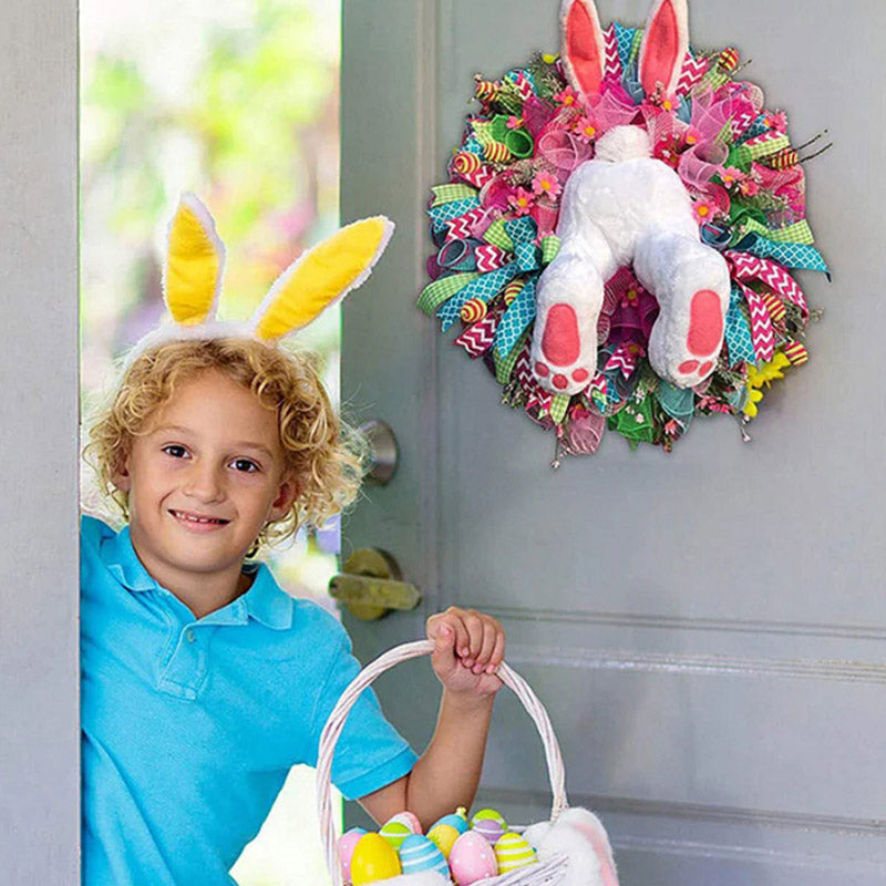 Easter Bunny Wreath Sticker