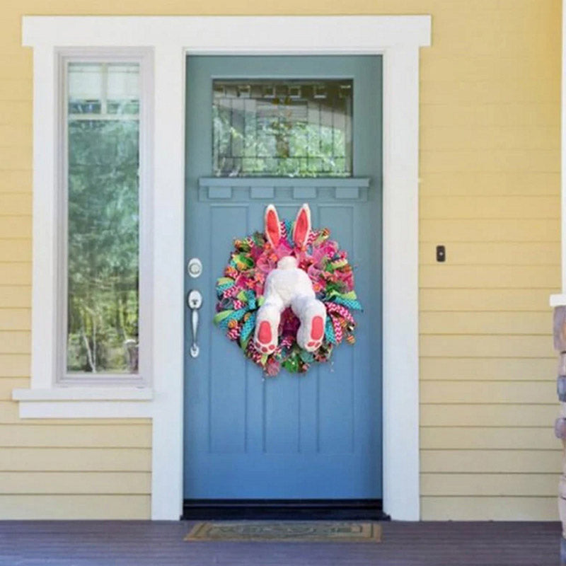 Easter Bunny Wreath Sticker