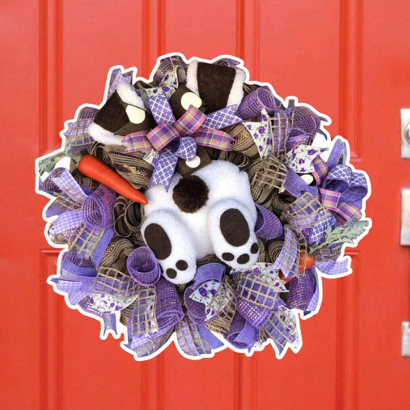 Easter Bunny Wreath Sticker