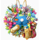 Easter Bunny Wreath Sticker