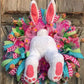 Easter Bunny Wreath Sticker