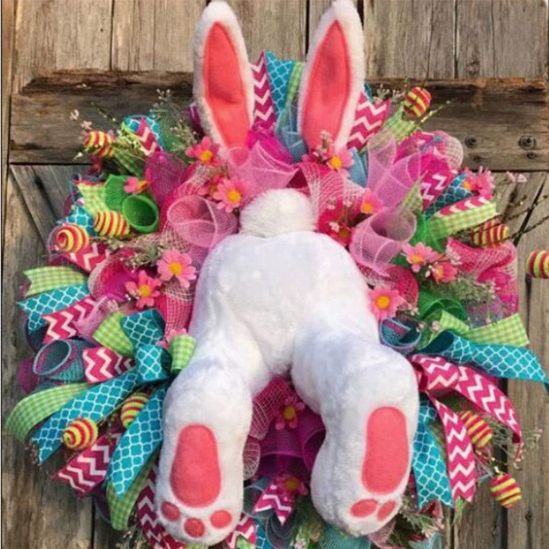 Easter Bunny Wreath Sticker
