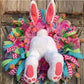 Easter Bunny Wreath Sticker