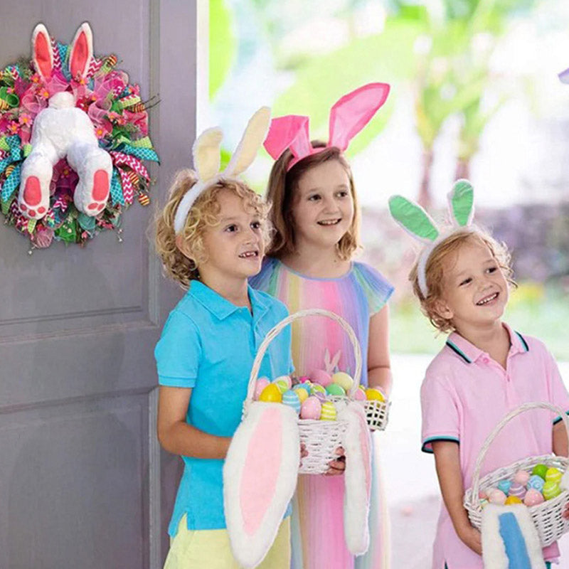 Easter Bunny Wreath Sticker
