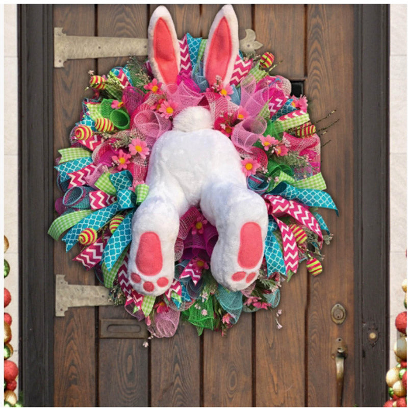 Easter Bunny Wreath Sticker