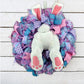 Easter Bunny Wreath Sticker