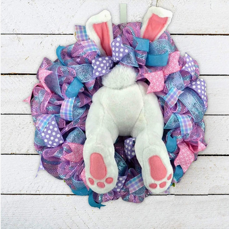Easter Bunny Wreath Sticker