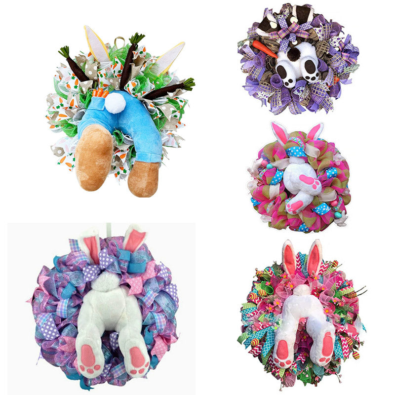 Easter Bunny Wreath Sticker