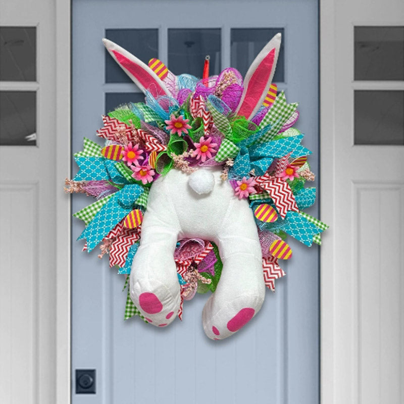 Easter Bunny Wreath Sticker