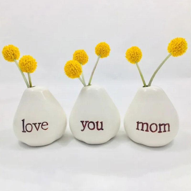Mother's Day Gift-Love You Mom Vases For Flowers