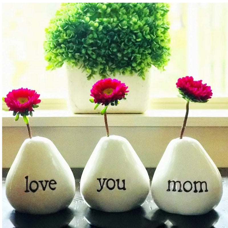 Mother's Day Gift-Love You Mom Vases For Flowers