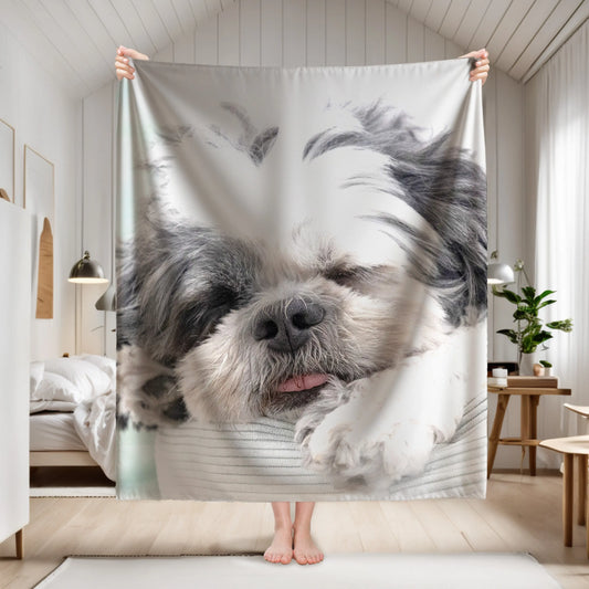 Personalized Photo Blanket with Your Pictures