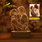 Personalized Gift Photo 3D Lamp Customized Wedding Anniversary Valentines Day Gift
