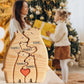 Art Wooden Bear Family Puzzle Personalized Name Custom Home Decor Thanksgiving