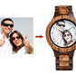Custom LOGO Printing Your Own Photo Men Watch Unique Bamboo Wood Wristwatch
