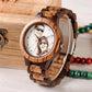 Custom LOGO Printing Your Own Photo Men Watch Unique Bamboo Wood Wristwatch