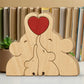 Personalized Wooden Elephant Puzzle Family Wood Animal Sculpture Puzzle