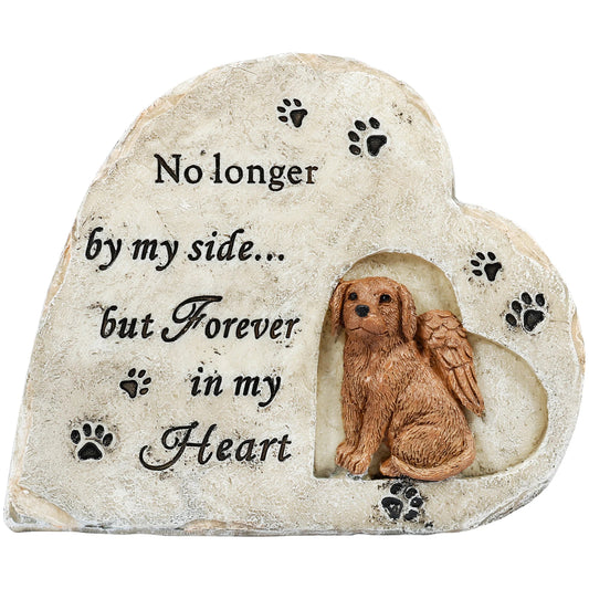 Dog Memorial Stone Resin Pet Memorial Sympathy Statue