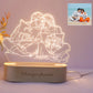 Personalized Gift Photo 3D Lamp Customized Wedding Anniversary Valentines Day Gift