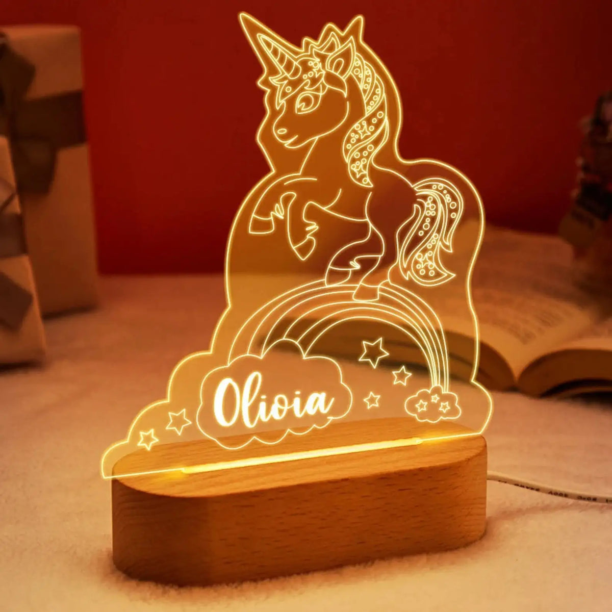 Custom Baby Kids USB Night Light Personalized Children Name Lamp