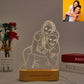 Personalized Gift Photo 3D Lamp Customized Wedding Anniversary Valentines Day Gift